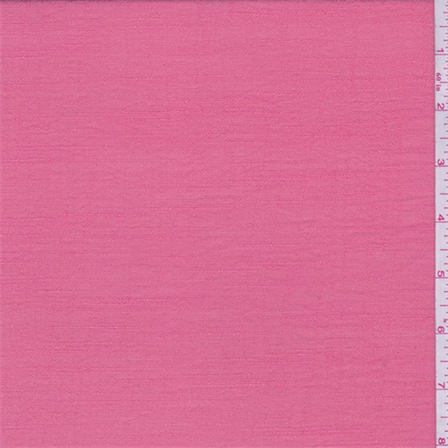 Coral Pink Slubbed Chiffon