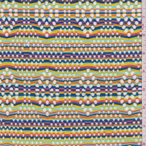 Rainbow Stripe Mesh Knit