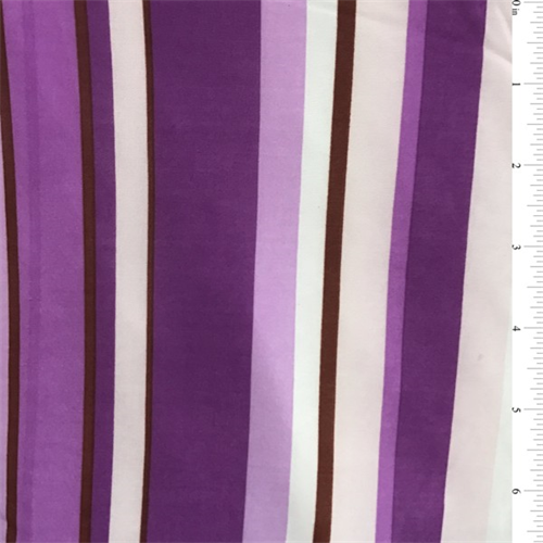 Orchid Purple/Pink Stripe Jersey Knit