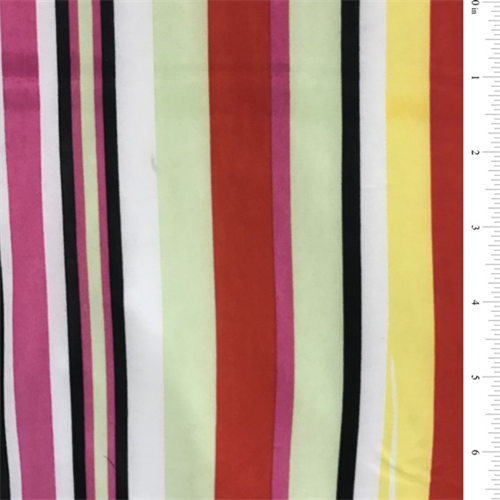 ITY Red/Lime/Pink Stripe Jersey Knit