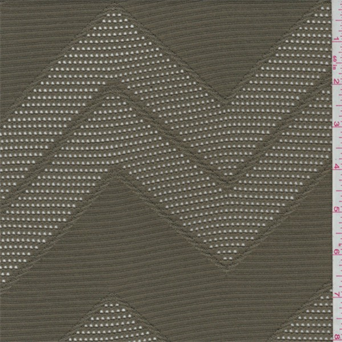 Olive Drab Chevron Stretch Lace