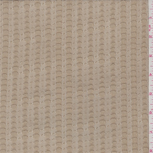 Creamy Caramel Dot Stripe Stretch Lace