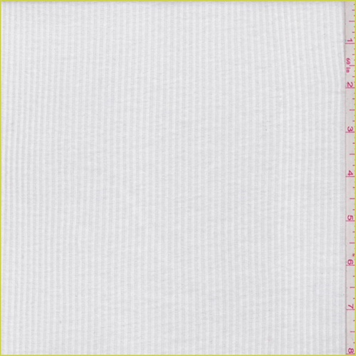 *3 YD PC--Off White 1 x 1 Cotton Rib Knit