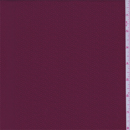Ruby Red Wave Stripe Jacquard Knit