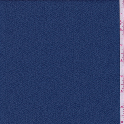 Ocean Blue Wave Stripe Jacquard Knit
