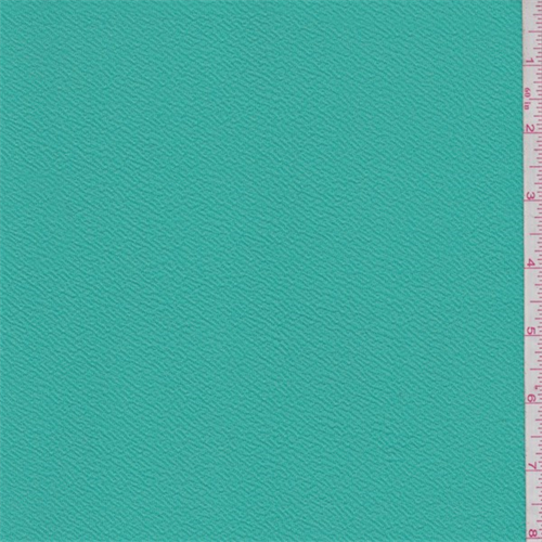 Turquoise Green Crepe Look Jacquard Knit