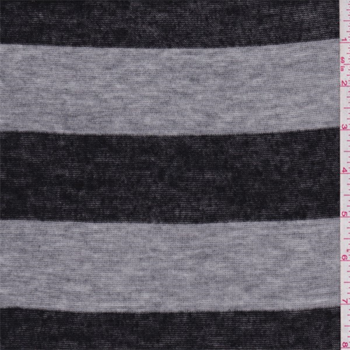 Black/Sterling Stripe Sweater Knit