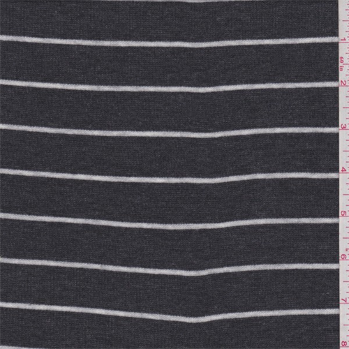 Dark Charcoal/White Stripe Thermal Knit