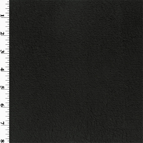 Single Sided Berber Fleece - Black DFW10068