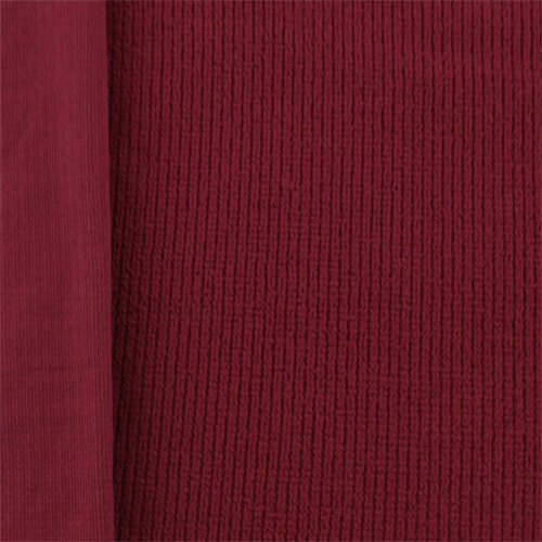 Deep Berry Red Polartec Microgrid Wickaway Terry DFW10257