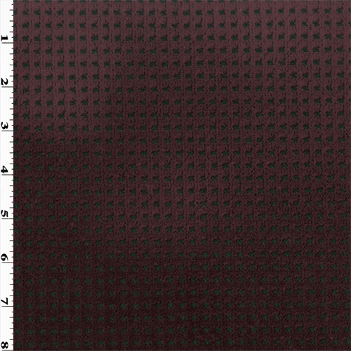 Polartec Single Sided Grid Velour Fleece - Sangria DFW10288