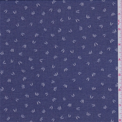 Ink Blue Confetti Tuft Chiffon