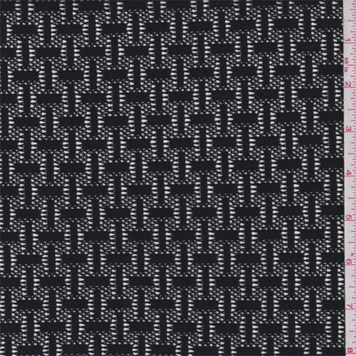 Black Basketweave Lace