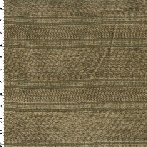 Ash Brown Stripe Chenille Home Decorating Fabric DFW51805