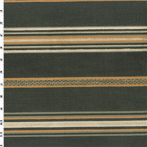 Valdese Stripe Pamlico Pyrite Black Home Decorating Fabric DFW51817