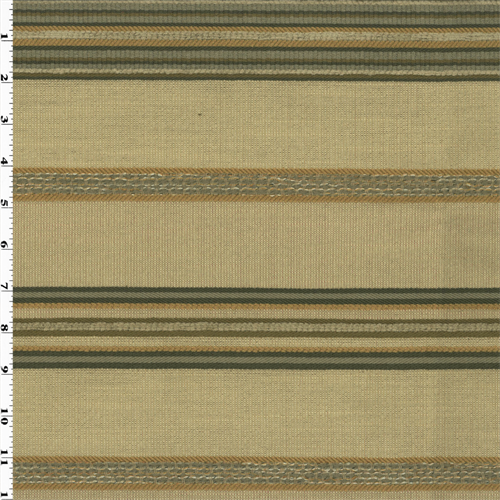Valdese Stripe Pamlico Parchment Beige Decorating Fabric DFW51826