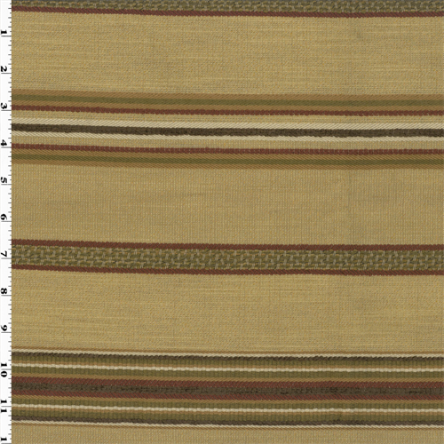 Valdese Stripe Pamlico Caramel Beige Home Decorating Fabric DFW51828