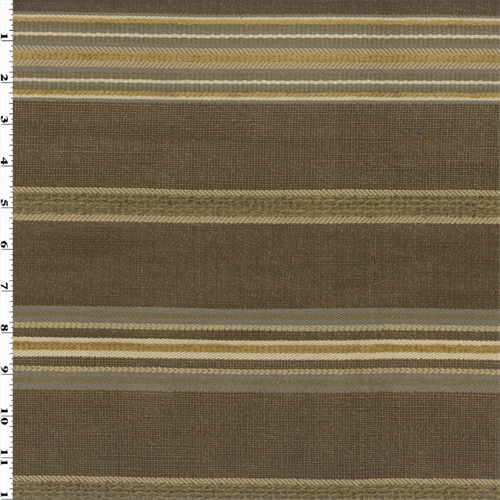 Valdese Stripe Pamlico Brown Espresso Home Decorating Fabric DFW51830