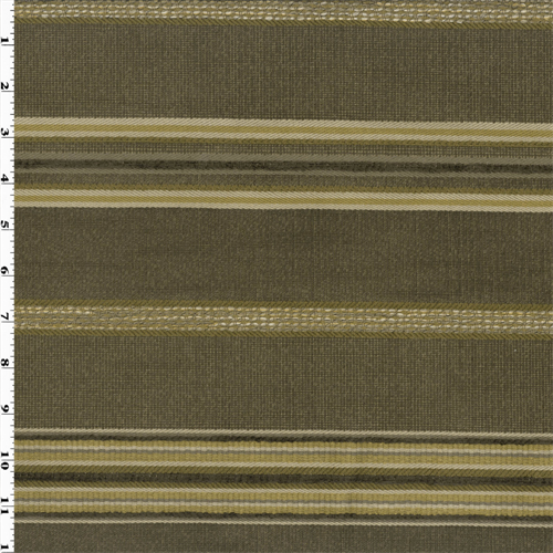 Valdese Stripe Pamlico Kiwi Gray Home Decorating Fabric DFW51831
