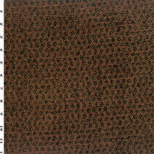 Rust Orange/Black Chenille Dobby Home Decorating Fabric DFW51842