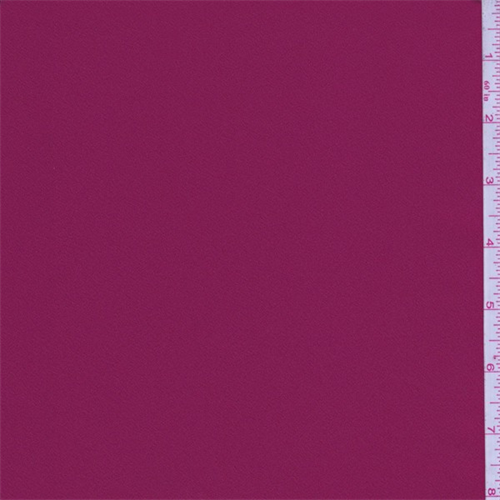 Berry Red Polyester Charmeuse