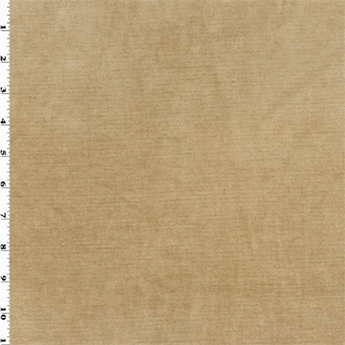 Beige Designer Faux Velvet Home Decorating Fabric DFW51870