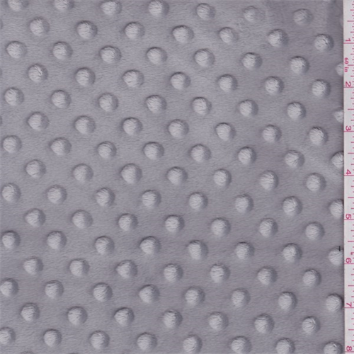 Medium Gray Minky Dot Bolt
