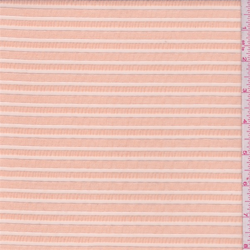 Peach Organza Stripe