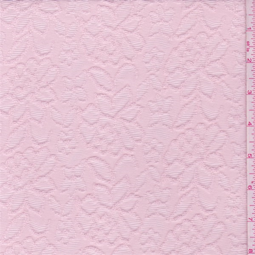 Creamy Pink Floral Jacquard Knit
