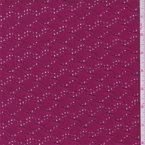 Cranberry Puckered Novelty Knit