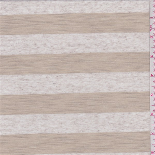 Oatmeal/Sand Stripe Jersey Knit