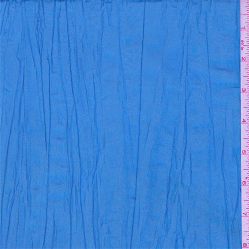 Turquoise Crushed Polyester Taffeta