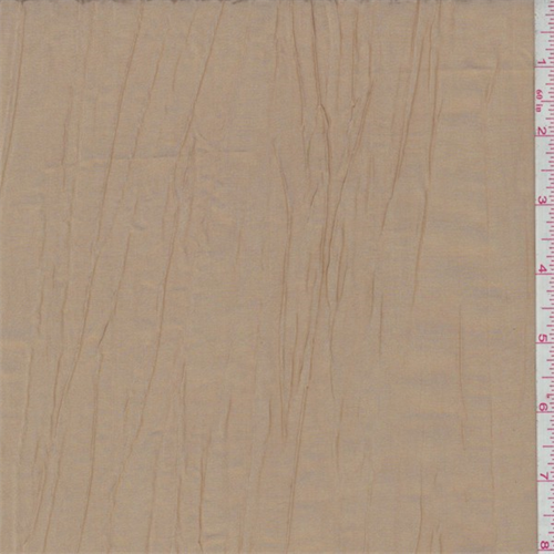 Caramel Crushed Polyester Taffeta