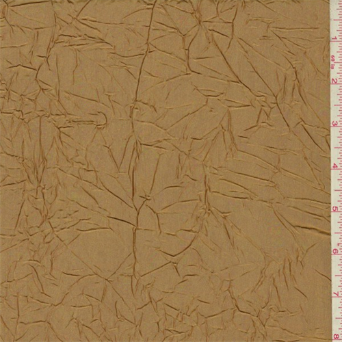 Dark Antique Gold Crushed Polyester Taffeta