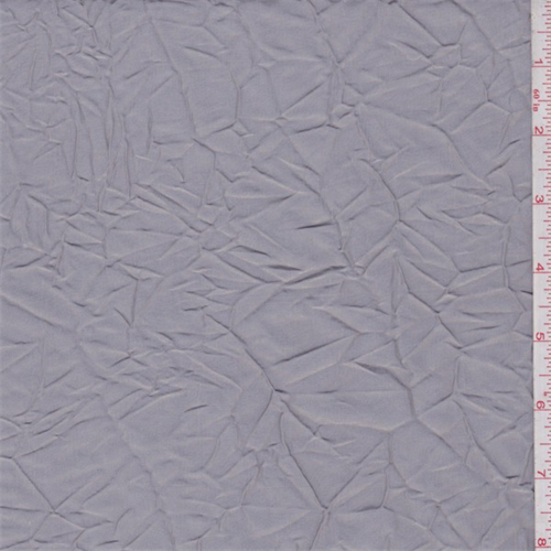 Silver Grey Crushed Polyester Taffeta
