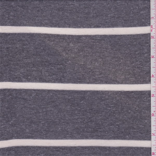 Heather Graphite/Ivory Stripe Sweater Knit