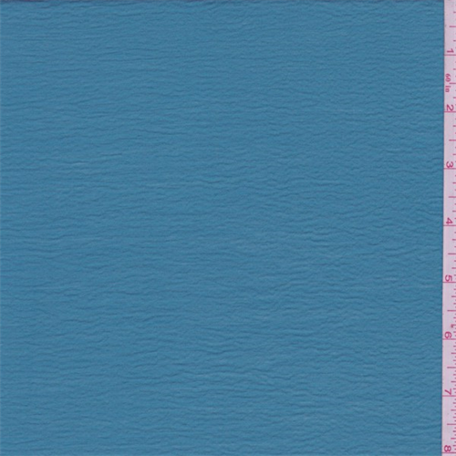 Teal Blue Crinkled Shirting