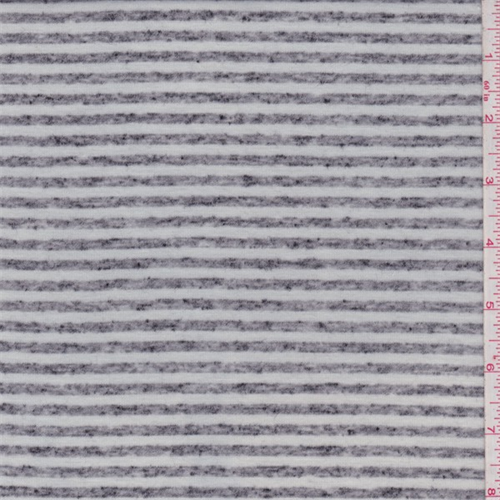 Whisper Grey/Black Stripe Sweater Knit