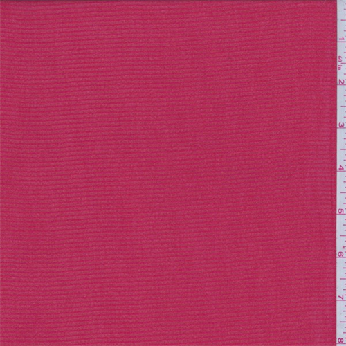 Cherry Red Satin Stripe Chiffon