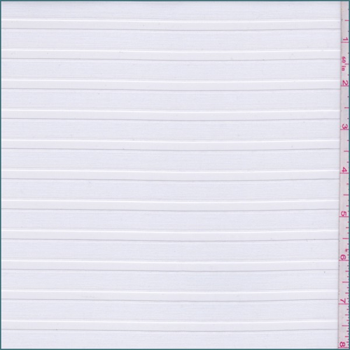 Optic White Stripe Organza