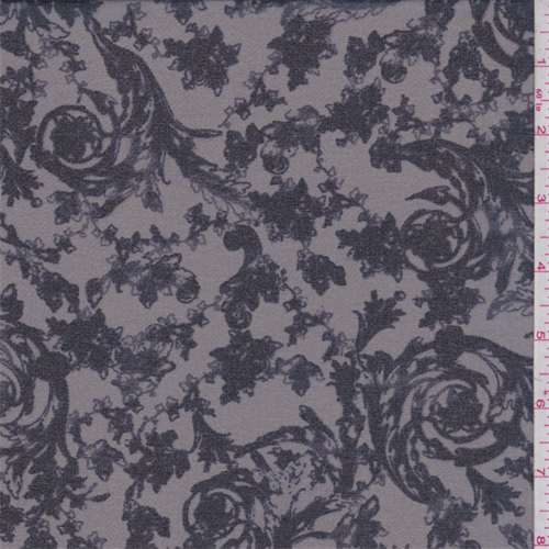 Dark Taupe/Ink Baroque Chiffon