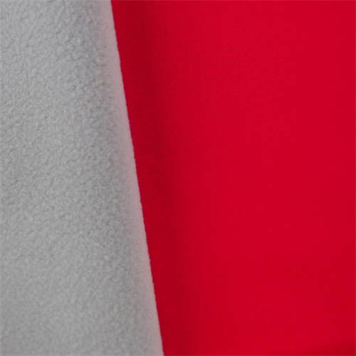 Soft Shell Fleece - Neon Coral Orange/Off White DFW10430