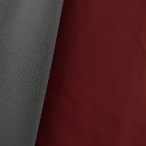 Soft Shell Fleece - Burgundy Red/Gray DFW10442