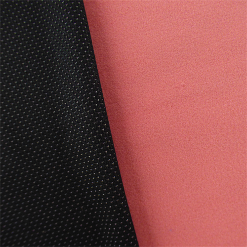 Single Sided Mesh Fleece - Rouge Pink/Black DFW10444