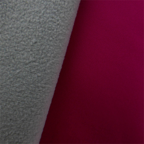Soft Shell Fleece - Magenta Pink/Light Gray DFW10478