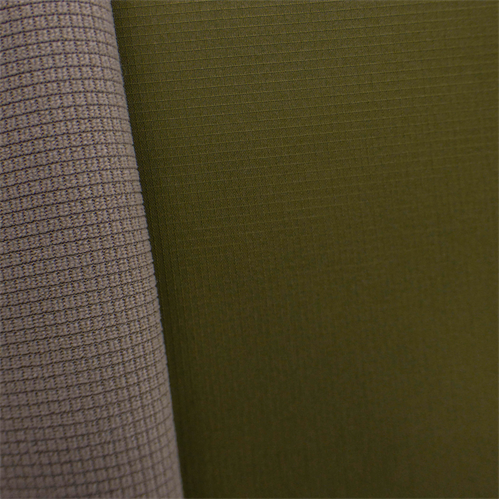 Gridded Soft Shell Fleece - Olive Green/Beige DFW10487