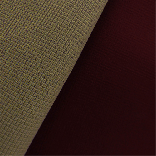 Gridded Soft Shell Fleece - Garnet Red/Hazelwood Beige DFW10496