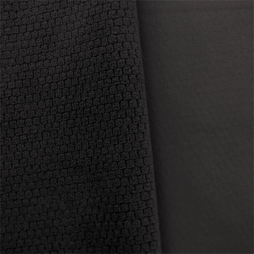 Soft Shell Grid Fleece - Fossil Gray/Iron Gray DFW10505