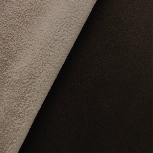 Soft Shell Fleece - Chocolate Brown/Off White DFW10525