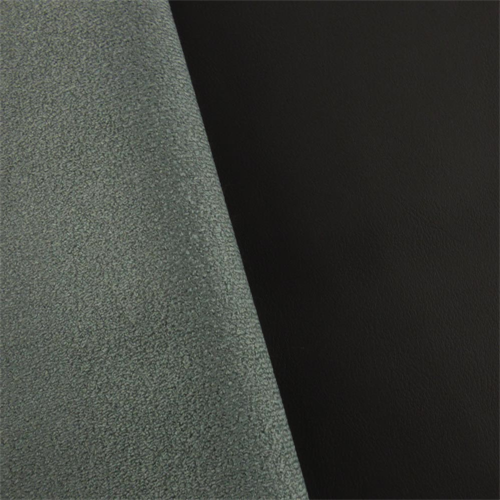Gray Faux Leather Texture Knit DFW10618